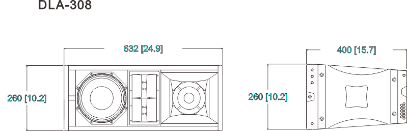 Badoosound DLA-308 Active 3 DLA 308